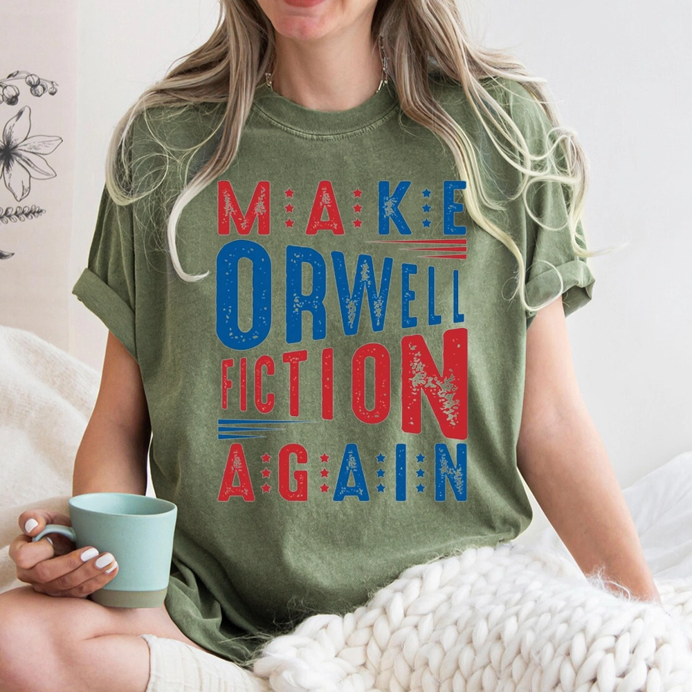 Pagewings 1984 Book Unisex Washed T-shirt