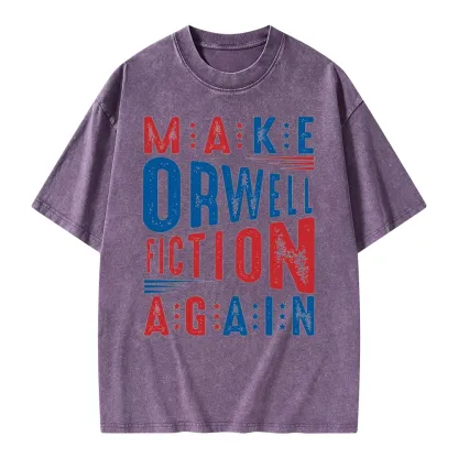 Pagewings 1984 Book Unisex Washed T-shirt