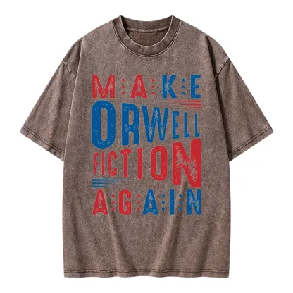 Pagewings 1984 Book Unisex Washed T-shirt