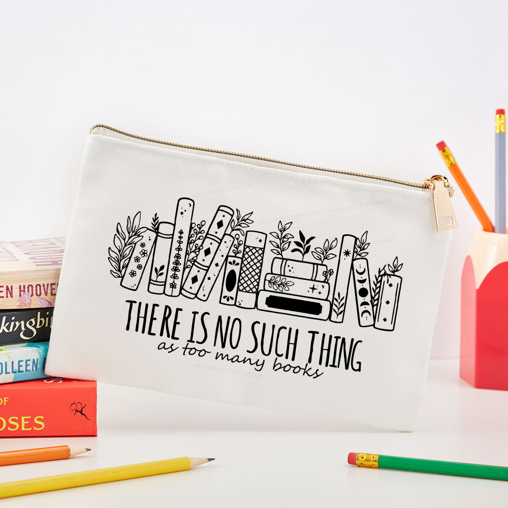Pagewings There Is No Such Thing, Ay Too Many Books Pouch