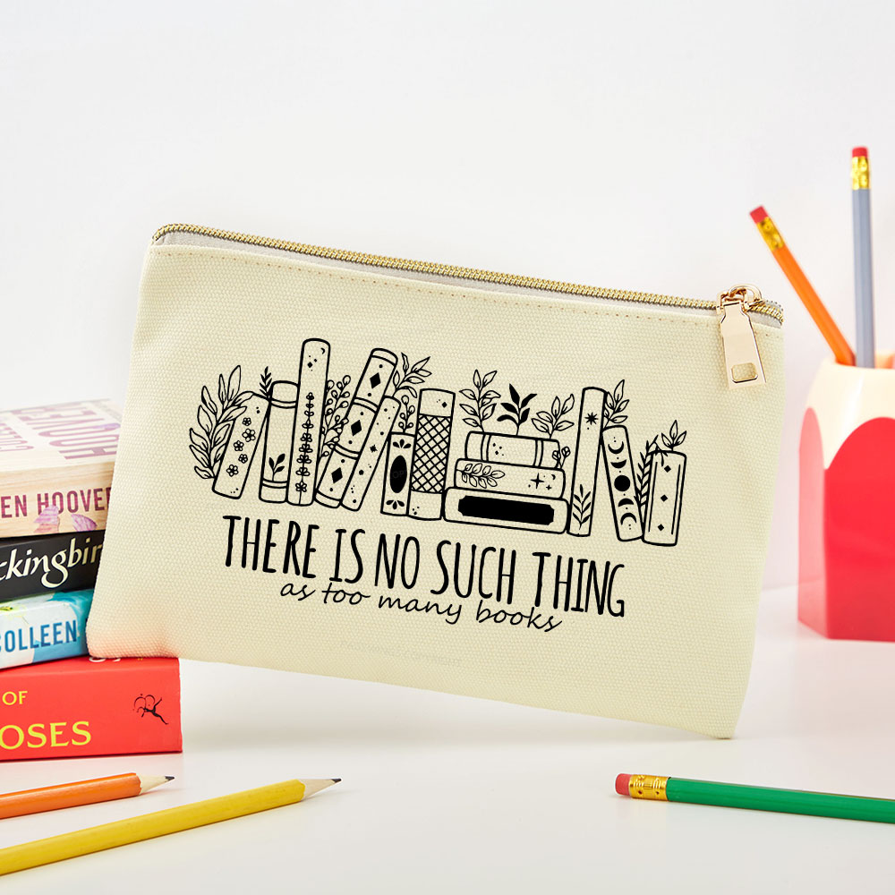 Pagewings There Is No Such Thing, Ay Too Many Books Pouch