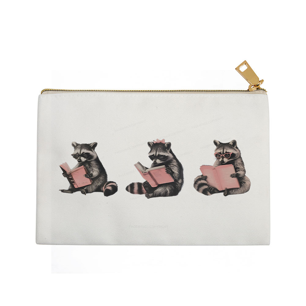 Pagewings Funny Raccoon Bookish Gift Pouch