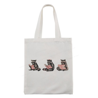 Pagewings Funny Raccoon Bookish Gift Tote Bag