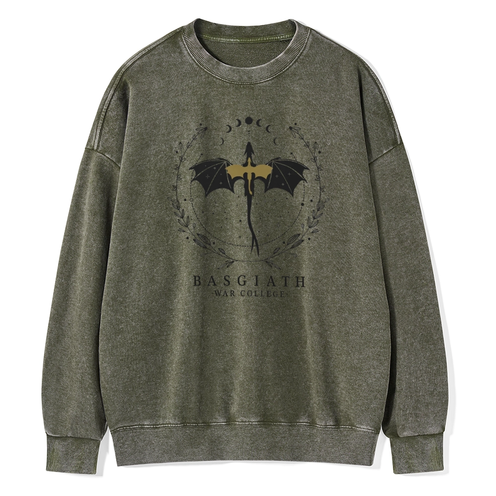 Pagewings Basgiath War College Unisex Washed Sweatshirt