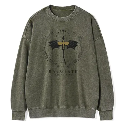 Pagewings Basgiath War College Unisex Washed Sweatshirt