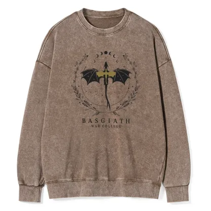 Pagewings Basgiath War College Unisex Washed Sweatshirt