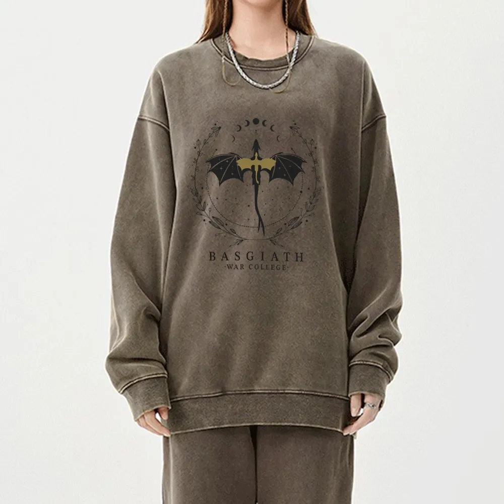 Pagewings Basgiath War College Unisex Washed Sweatshirt