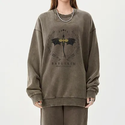 Pagewings Basgiath War College Unisex Washed Sweatshirt