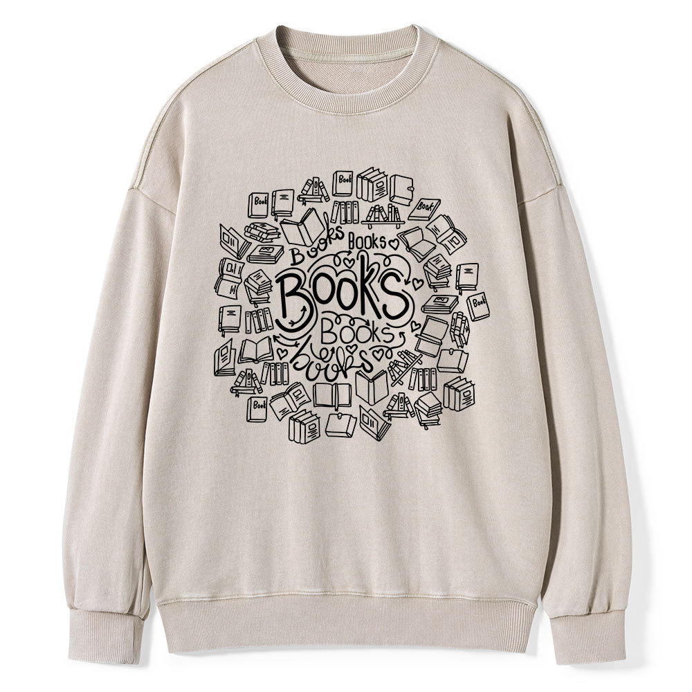 Pagewings Book Lover Unisex Washed Sweatshirt