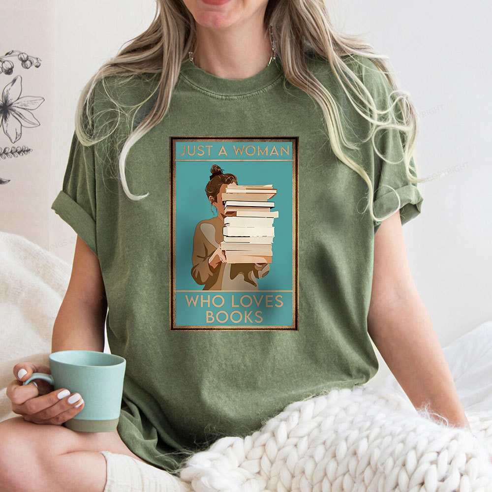 Pagewings Who Loves Books Unisex Washed T-shirt
