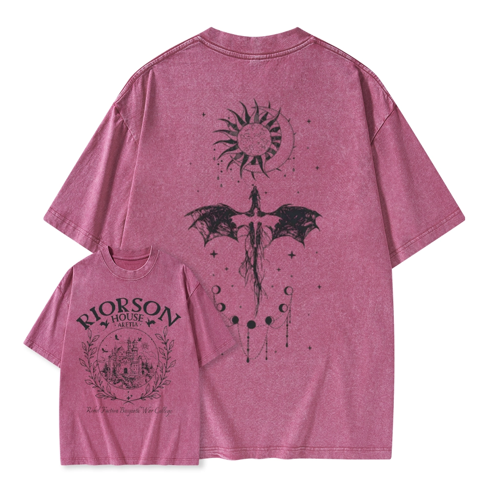 Pagewings Fourth Wing Unisex Washed T-shirt
