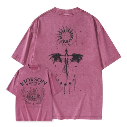 Pagewings Fourth Wing Unisex Washed T-shirt