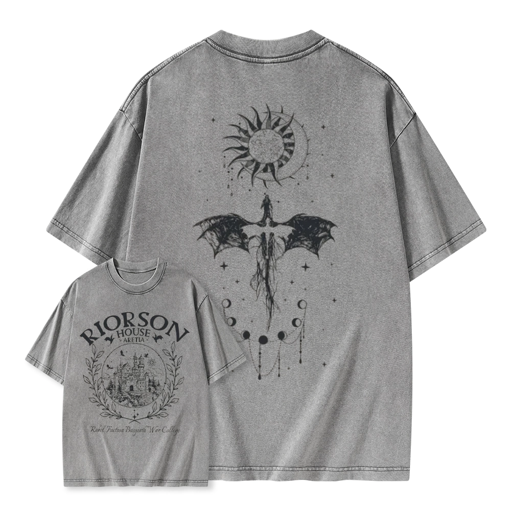 Pagewings Fourth Wing Unisex Washed T-shirt