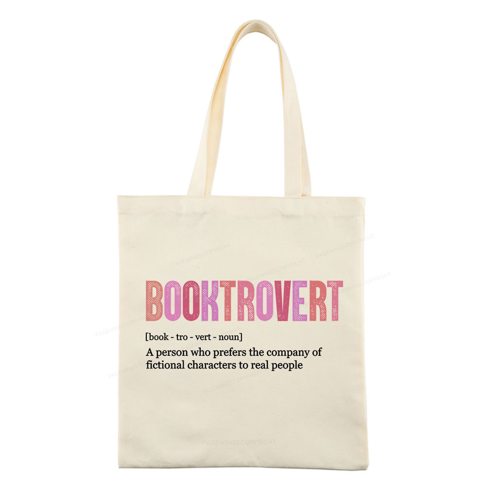 Pagewing Funny Book Lover Tote Bag