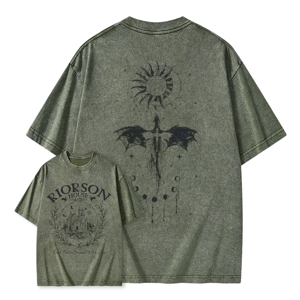 Pagewings Fourth Wing Unisex Washed T-shirt