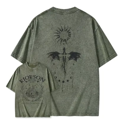 Pagewings Fourth Wing Unisex Washed T-shirt