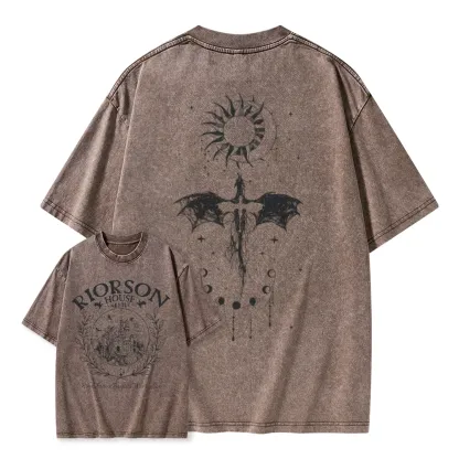 Pagewings Fourth Wing Unisex Washed T-shirt