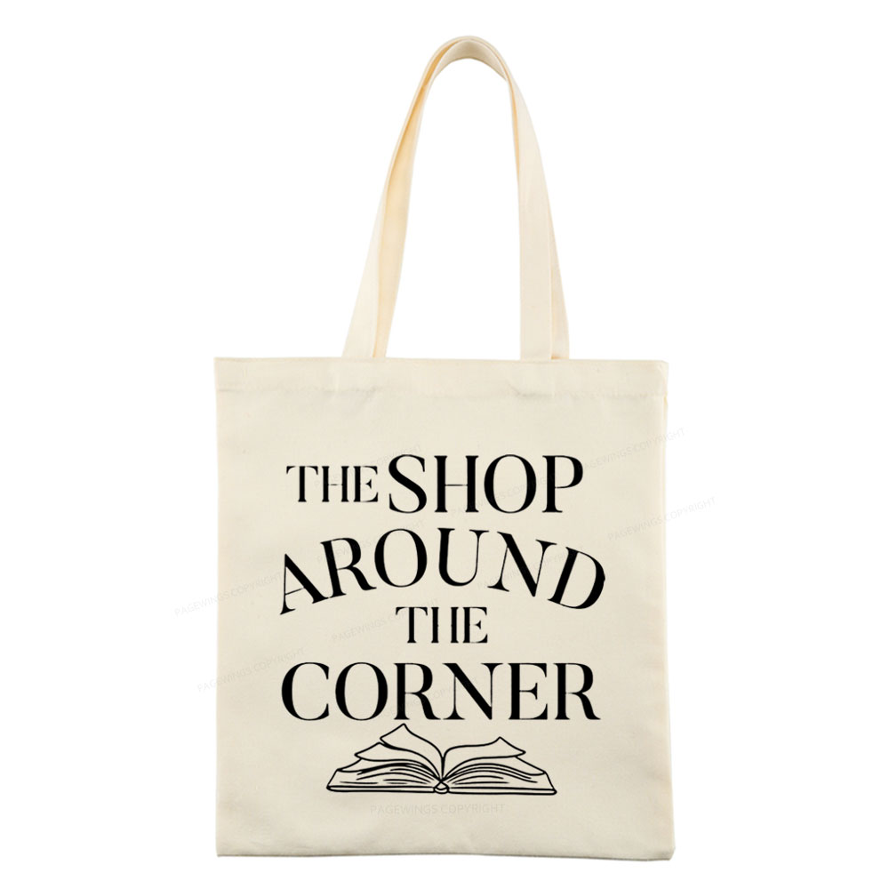 Pagewings The Shop Around The Corner Bookworm Tote Bag