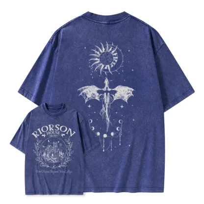 Pagewings Fourth Wing Unisex Washed T-shirt
