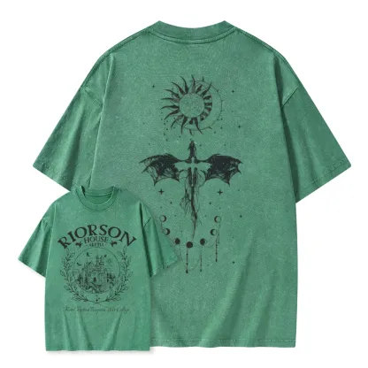 Pagewings Fourth Wing Unisex Washed T-shirt
