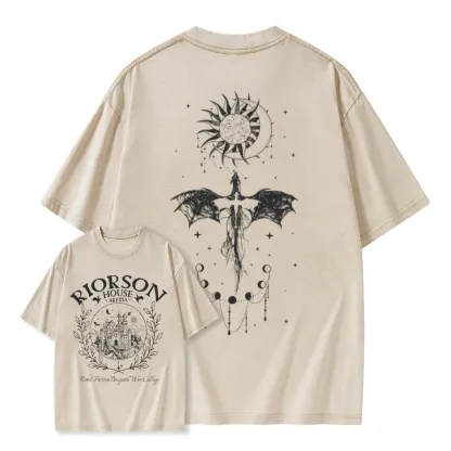 Pagewings Fourth Wing Unisex Washed T-shirt