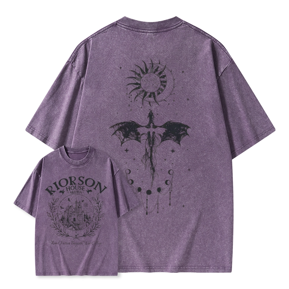 Pagewings Fourth Wing Unisex Washed T-shirt