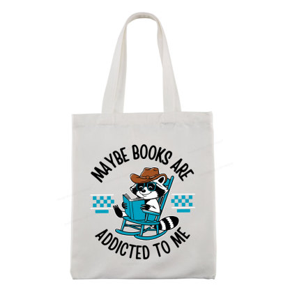 Pagewing Books Are Addicted To Me Tote Bag