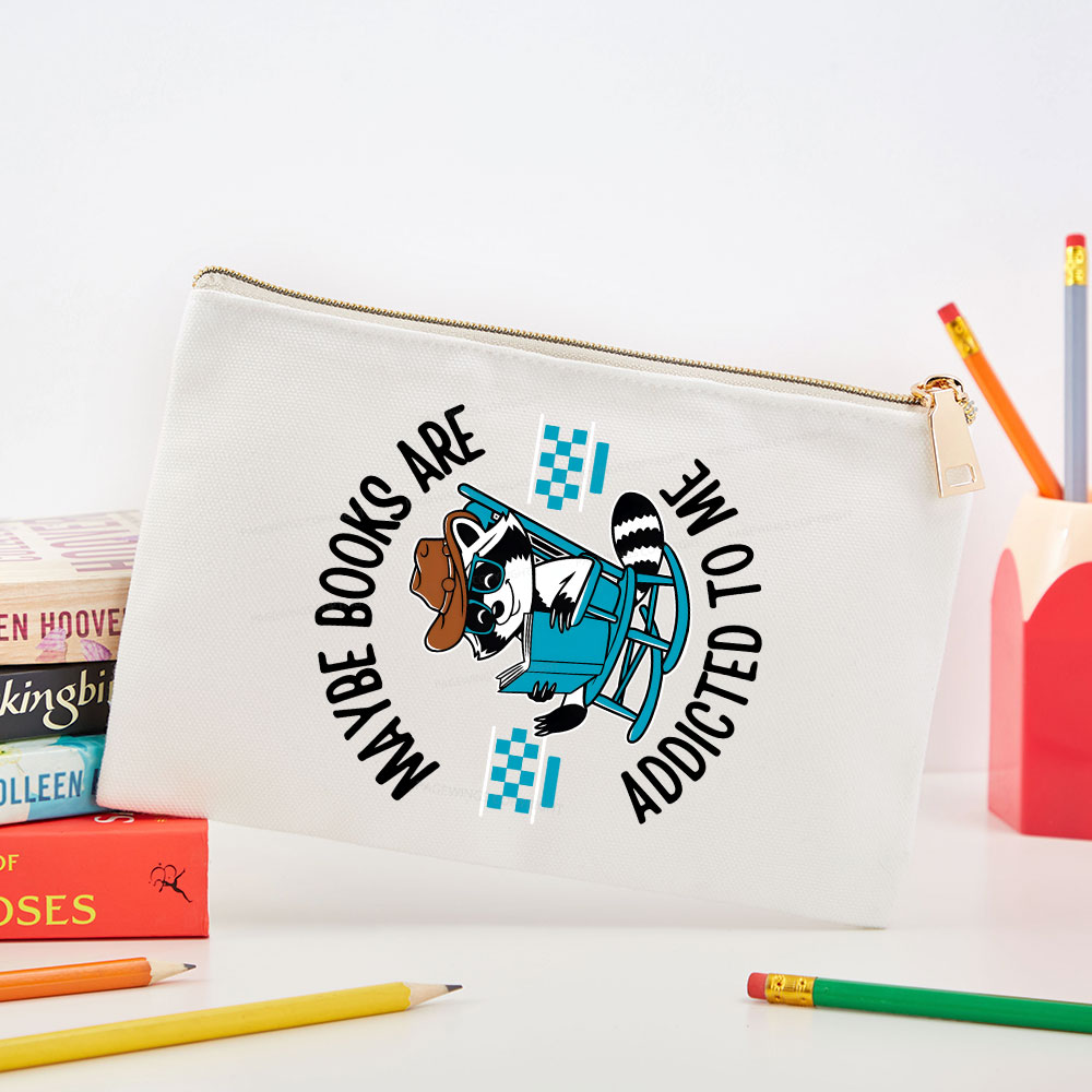 Pagewing Books Are Addicted To Me Pouch