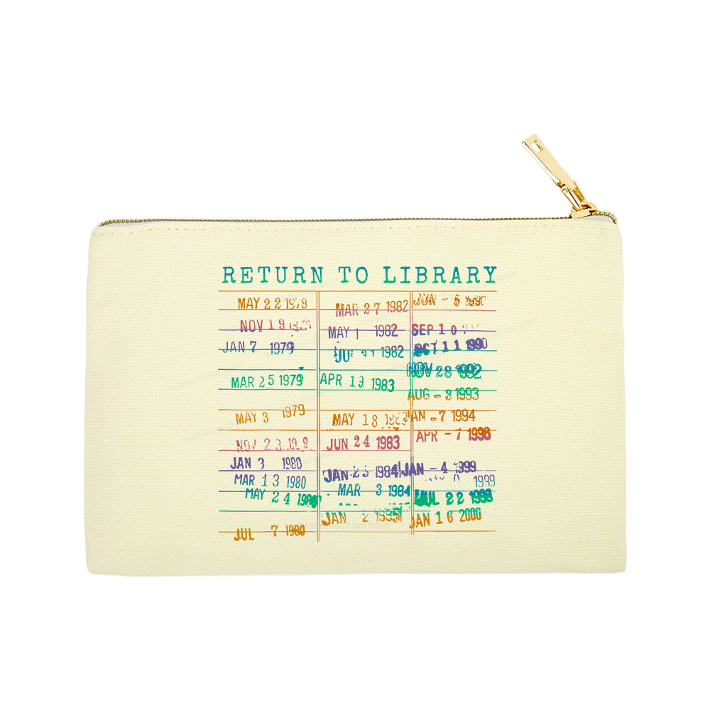 Pagewing Vintage Library Rainbow Pouch