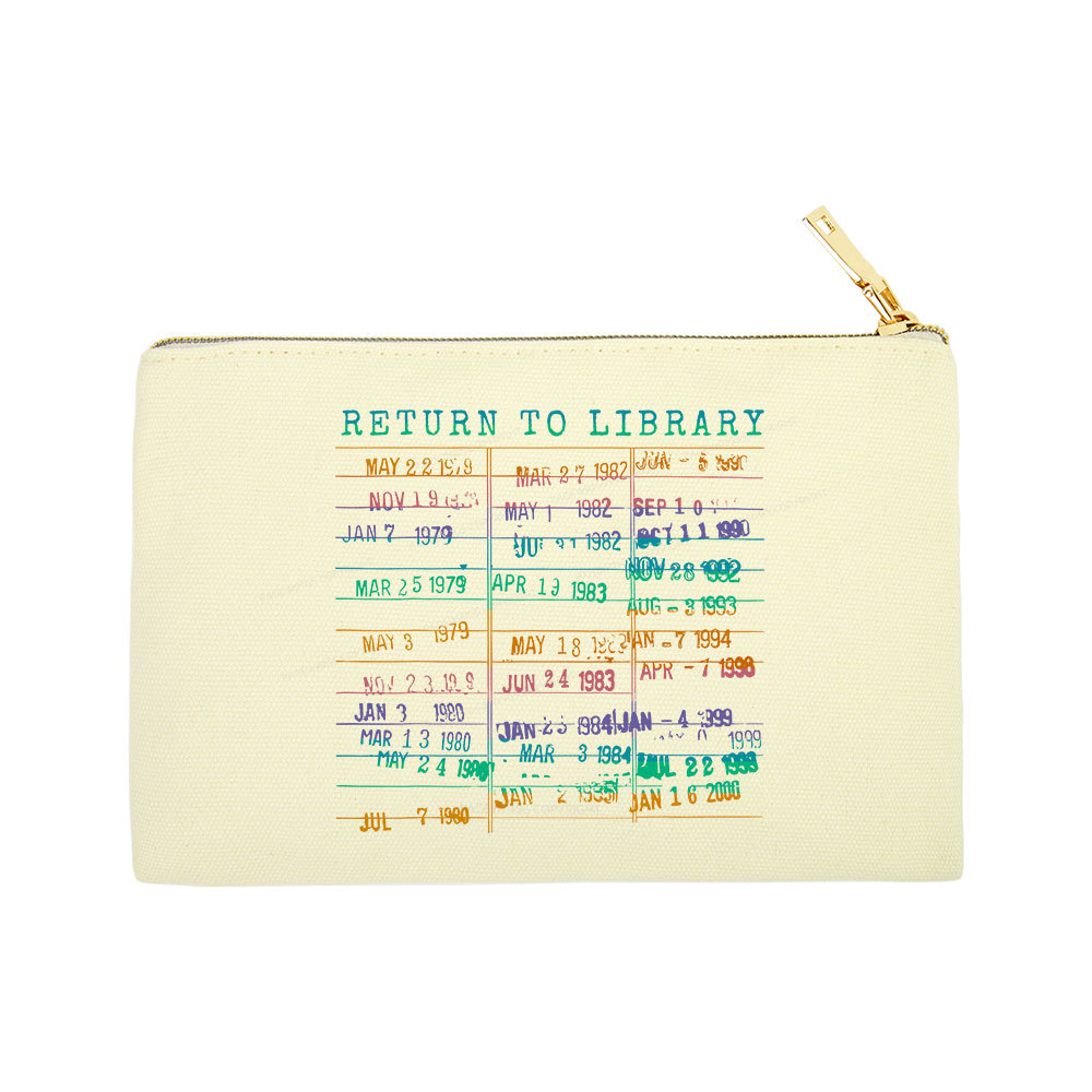Pagewing Vintage Library Rainbow Pouch