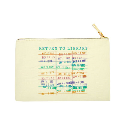 Pagewing Vintage Library Rainbow Pouch