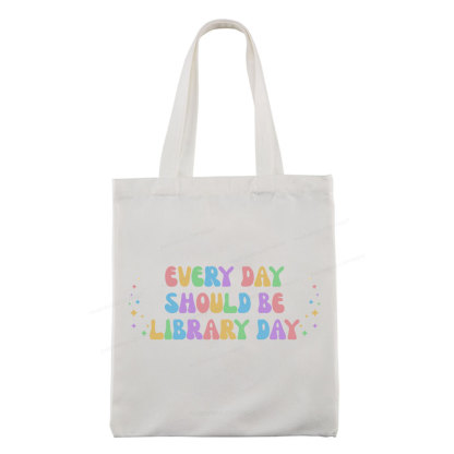 Pagewing Every Day Should Be Library Day Tote Bag