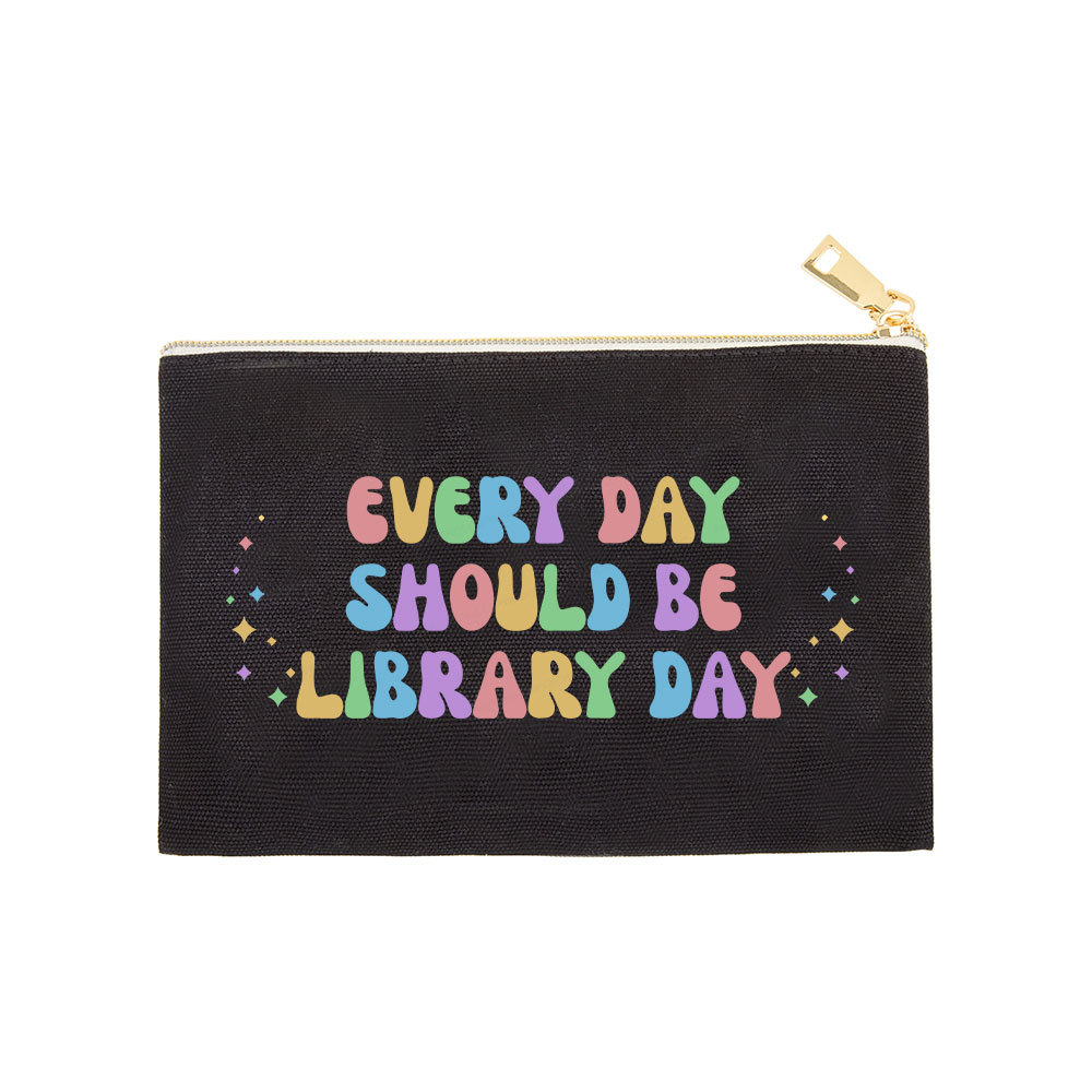 Pagewing Every Day Should Be Library Day Pouch