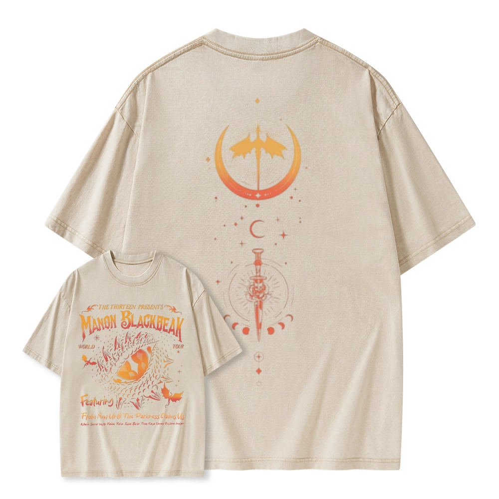 Pagewings Manon Blackbeak Throne of Glass Unisex Washed T-shirt