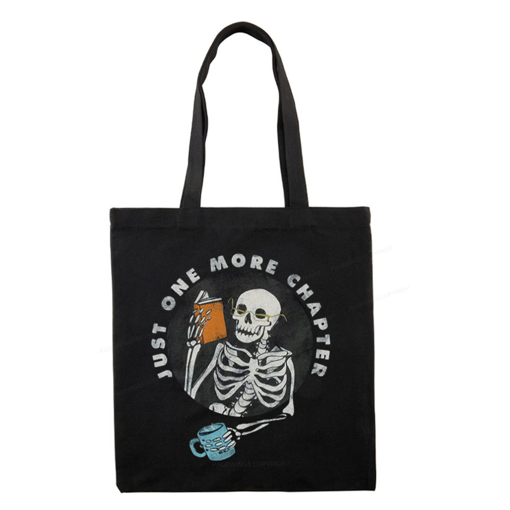 Pagewings Halloween Just One More Chapter Tote Bag