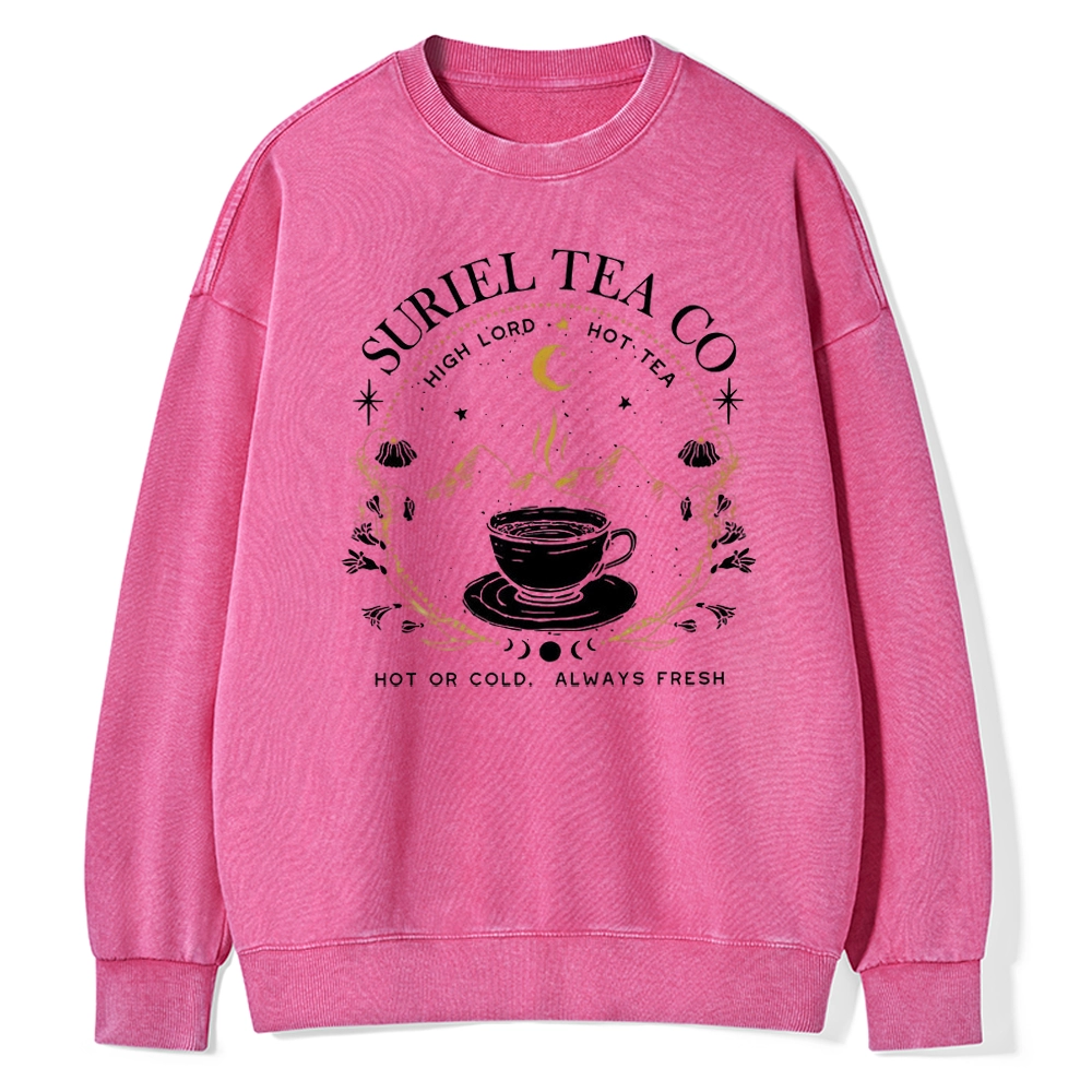 Pagewings Suriel Tea Co Unisex Washed Sweatshirt