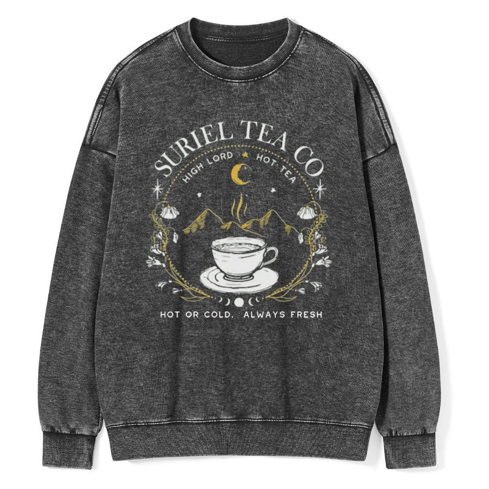 Pagewings Suriel Tea Co Unisex Washed Sweatshirt