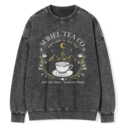 Pagewings Suriel Tea Co Unisex Washed Sweatshirt