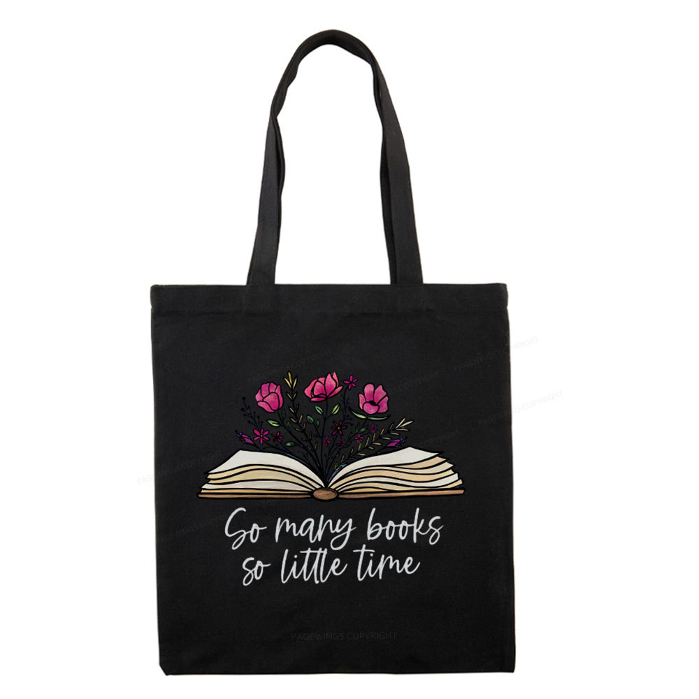 Pagewings So Many Books So Little Time Tote Bag