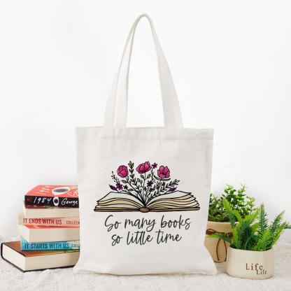 Pagewings So Many Books So Little Time Tote Bag