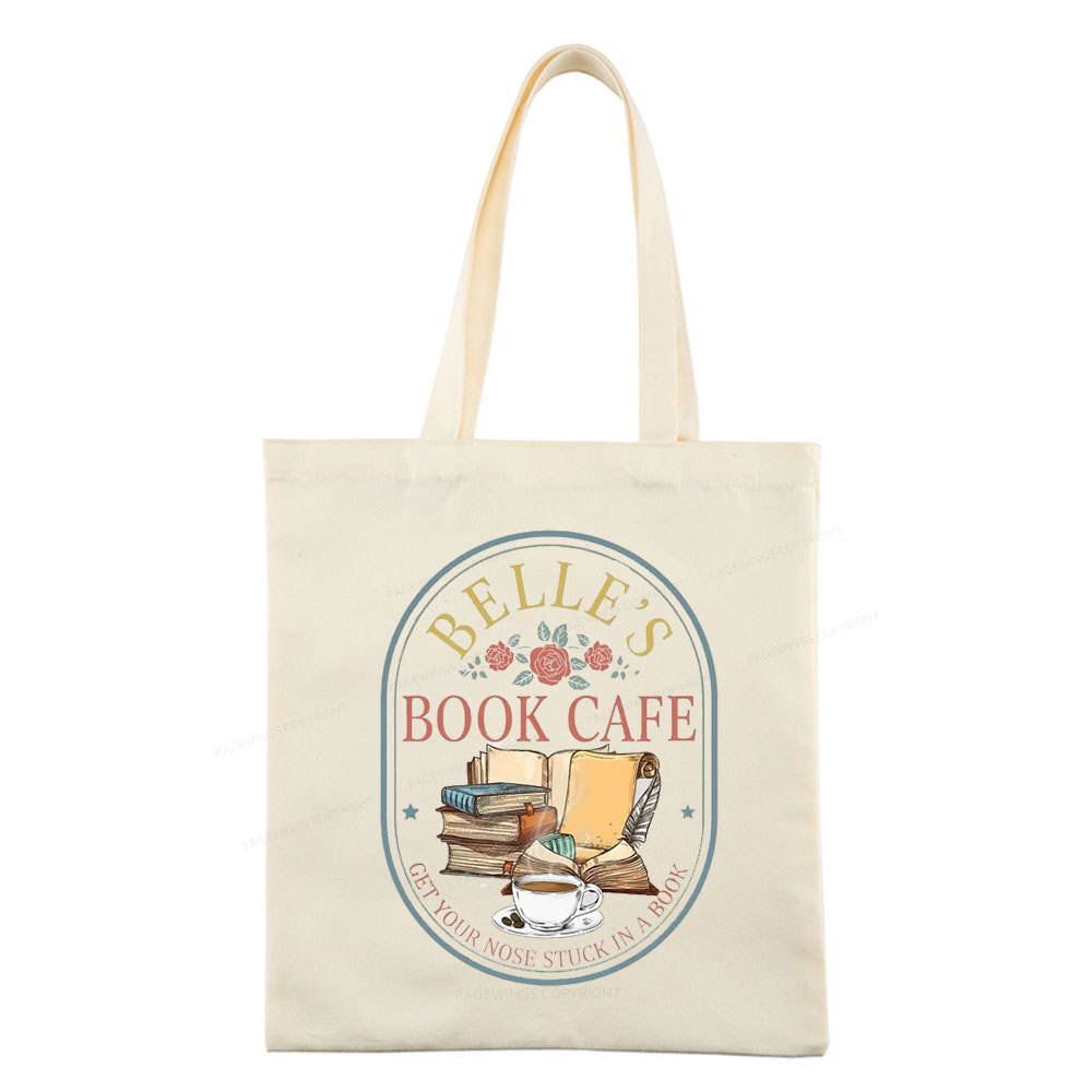 Pagewings Belles Book Cafe Tote Bag
