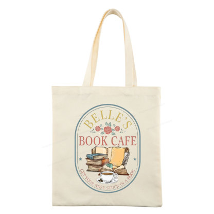 Pagewings Belles Book Cafe Tote Bag