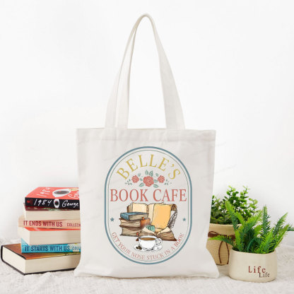 Pagewings Belles Book Cafe Tote Bag