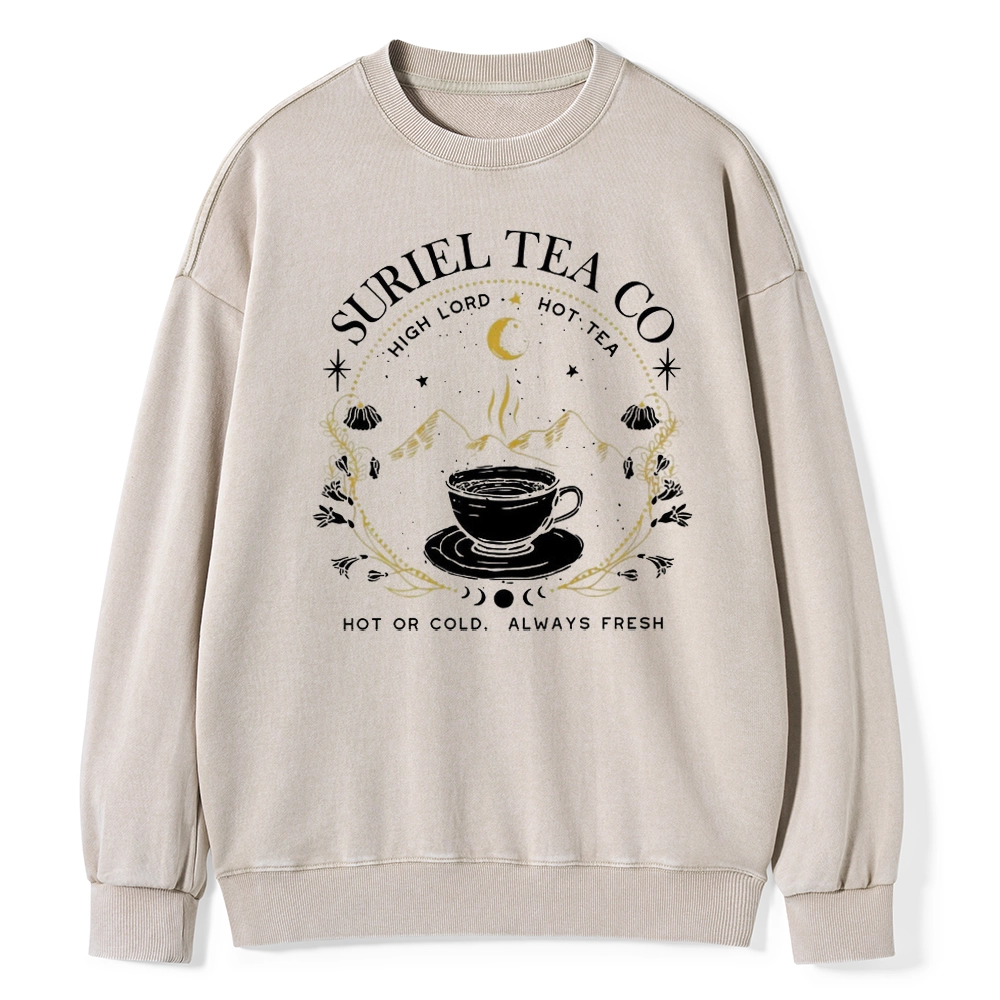 Pagewings Suriel Tea Co Unisex Washed Sweatshirt