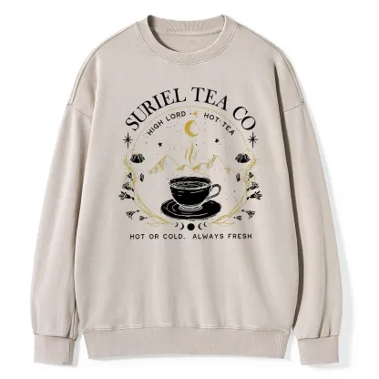 Pagewings Suriel Tea Co Unisex Washed Sweatshirt