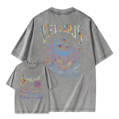 Pagewings Velaris City Of Starlight ACOTAR Two-Sided Unisex Washed T-shirt