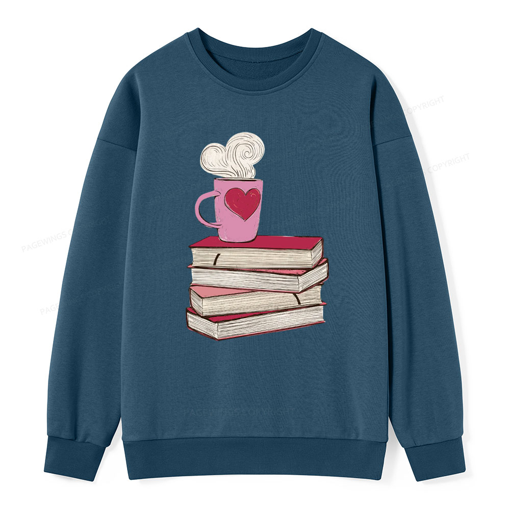 Pagewing Valentine's Day Gift for the Book Lover Unisex Classic Sweatshirt