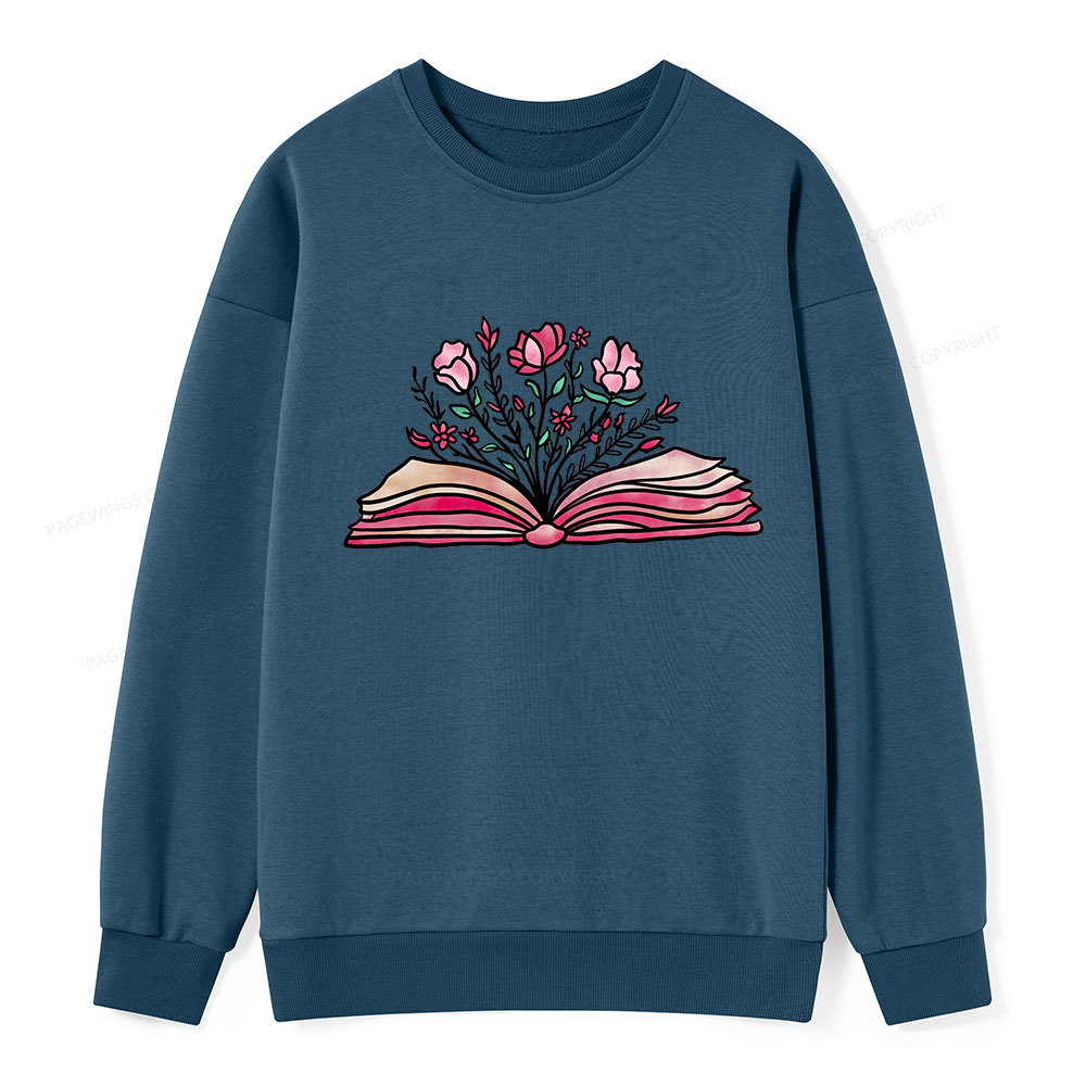 Pagewings Booktrovert Definition Funny Book Lover Png Unisex Classic Sweatshirt