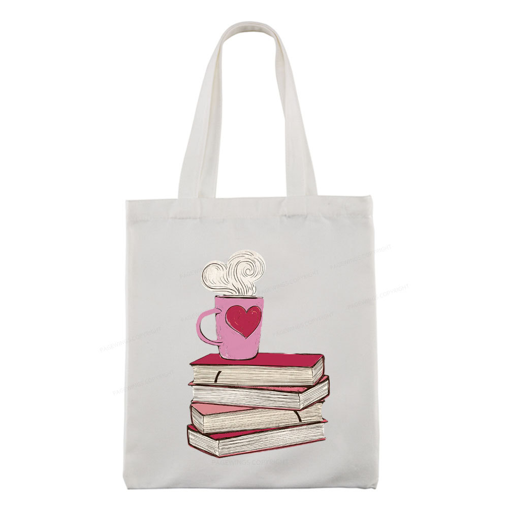 Pagewing Valentine's Day Gift for the Book Lover Tote Bag