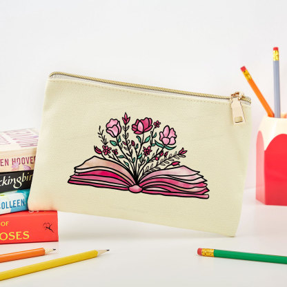 Pagewings Booktrovert Definition Funny Book Lover Png Pouch